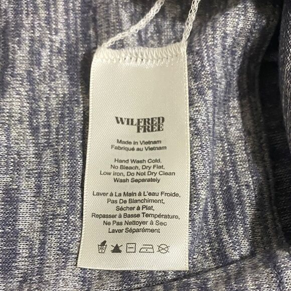 Wilfred Free | Size M Lorelei T-Shirt Dress – Heather Gray Tunic with Pockets - Picture 10 of 12